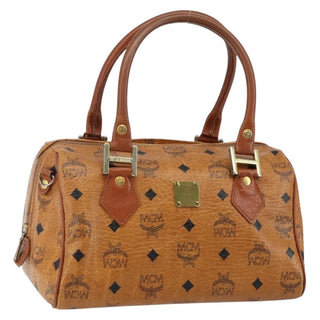 MCM Visetos Handbag Canvas and Leather