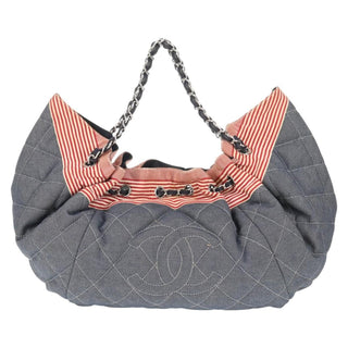 Chanel Stretch Spirit Cabas Quilted Denim