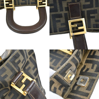 Fendi Vintage FF Handle Tote Zucca Canvas
