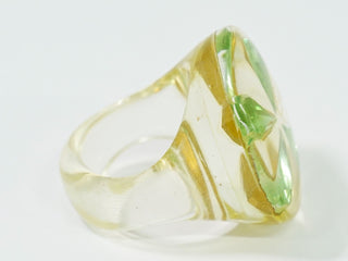 Chanel Clover Ring Resin