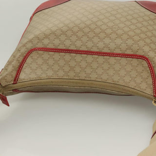 Celine Vintage Macadam Shoulder Bag Canvas and Leather