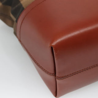 Fendi Pequin Roll Tote Canvas and Leather