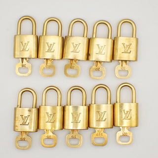Louis Vuitton Cadenas Bag Charm Gold-plated