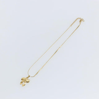 Christian Dior CD Ribbons Pendant Necklace Metal