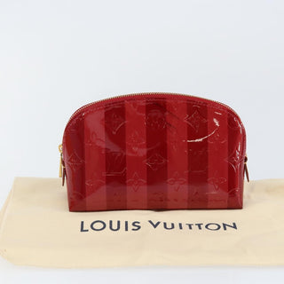 Louis Vuitton Cosmetic Pouch Limited Edition Monogram Vernis Rayures