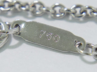 Tiffany & Co. Atlas Open Medallion Pendant Necklace 18K White Gold with Diamonds