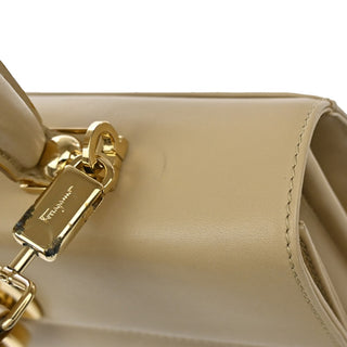 Salvatore Ferragamo Convertible Top Handle Bag Leather
