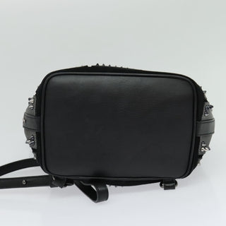 Christian Louboutin Lucky L Convertible Backpack Spiked Leather and Suede