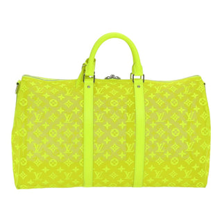 Louis Vuitton Keepall Bandouliere Bag Monogram See Through Mesh