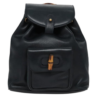 Gucci Vintage Bamboo Backpack Leather