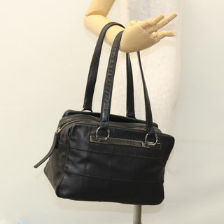 Chanel Chocolate Bar Shoulder Bag Calfskin