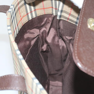 Burberry Nova Check Tote Leather