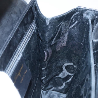 Salvatore Ferragamo Gancini Convertible Top Handle Bag Leather