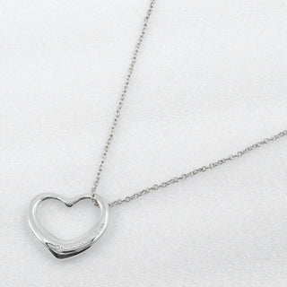 Tiffany & Co. Elsa Peretti Open Heart Pendant Necklace Sterling Silver