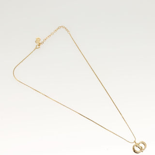 Christian Dior CD Pendant Necklace Metal