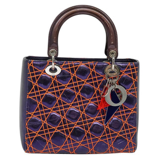 Christian Dior Lady Dior Bag Anselm Reyle Cannage Quilt Leather