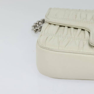 Prada Chain Flap Shoulder Bag Nappa Gaufre