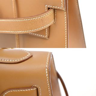 Hermes Kelly Handbag Light Chamonix with Gold Hardware
