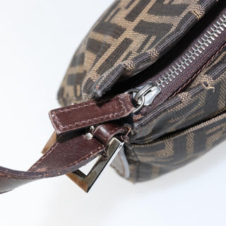 Fendi Vintage Pocket Shoulder Bag Zucca Canvas