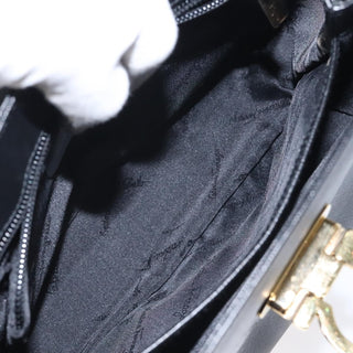 Salvatore Ferragamo Gancini Convertible Top Handle Bag Leather