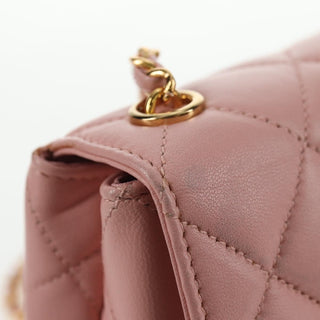 Chanel Vintage Camellia Flap Bag Quilted Lambskin