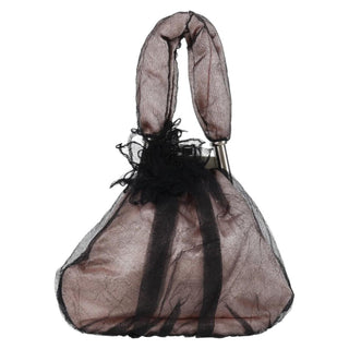 Chanel Drawstring Bucket Bag Chevron Patchwork Canvas