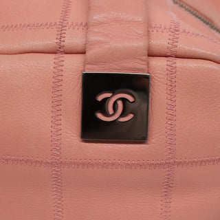 Chanel Chocolate Bar CC Bowler Bag Caviar skin
