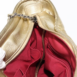 Chanel Gabrielle Hobo Quilted Metallic Aged Calfskin