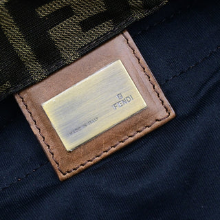 Fendi Vintage Double Pocket Backpack Zucca Canvas