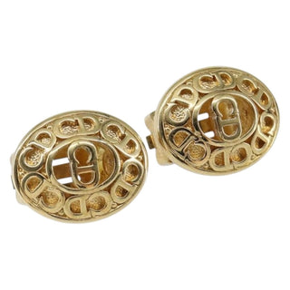 Christian Dior Vintage CD Clip-On Earrings Metal