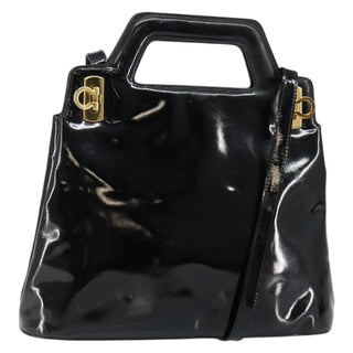 Salvatore Ferragamo Wanda Handbag Patent Leather