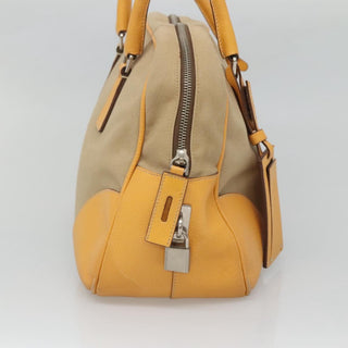 Prada Bauletto Bag Canvas with Leather