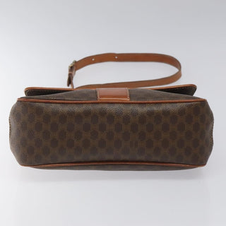 Celine Vintage Macadam Shoulder Bag Canvas and Leather