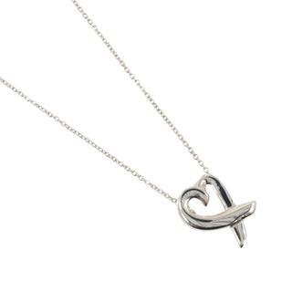 Tiffany & Co. Paloma Picasso Loving Heart Pendant Necklace Silver 925