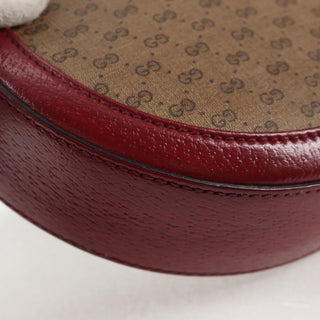 Gucci Doraemon Round Shoulder Bag Printed Mini GG Coated Canvas