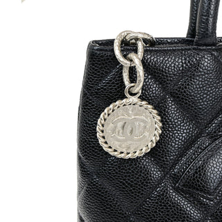 Chanel Medallion Tote Quilted Caviar