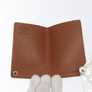 Louis Vuitton Porte Cartes Pression Card Case Monogram Canvas