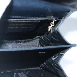 Salvatore Ferragamo Gancini Convertible Top Handle Bag Leather