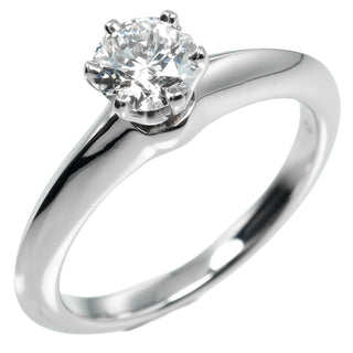 Tiffany & Co. Tiffany Setting Solitaire Ring Platinum with Diamond