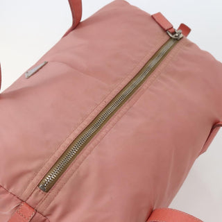 Prada Side Pocket Bauletto Bag Nylon with Leather