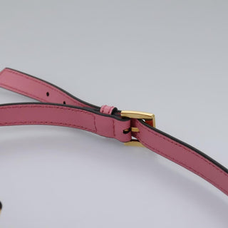 Miu Miu Madras Crystal Buckle Shoulder Bag Leather