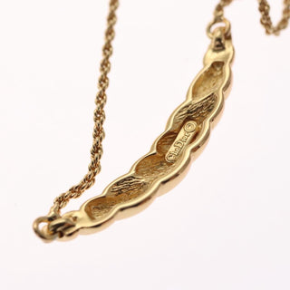 Christian Dior Collar Necklace Metal with Faux Pearls