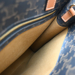 Celine Vertical Cabas Tote Triomphe Coated Canvas