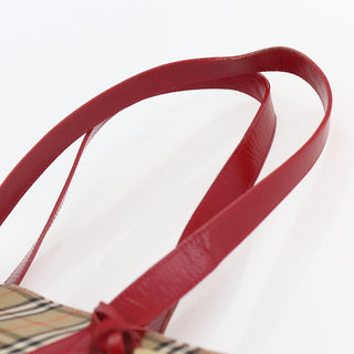 Burberry Nova Check Tote canvas check pattern