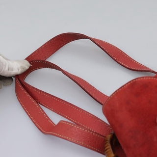 Gucci Vintage Bamboo Backpack Suede