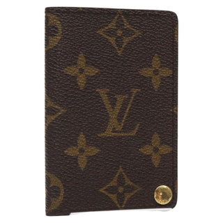 Louis Vuitton Porte Cartes Pression Card Case Monogram Canvas
