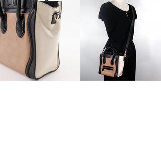 Celine Tricolor Luggage Bag Leather