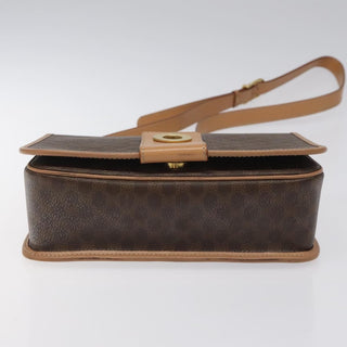 Celine Vintage Macadam Shoulder Bag Canvas and Leather