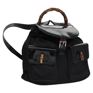 Gucci Vintage Bamboo Backpack Patent