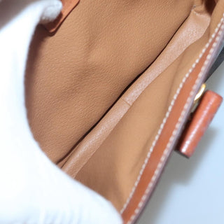 Celine Vintage Convertible Top Handle Bag Macadam Coated Canvas